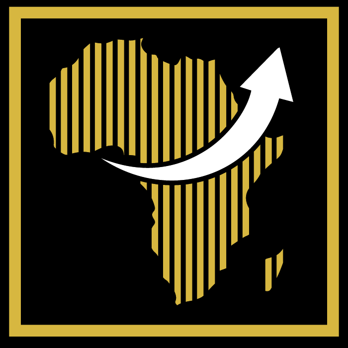 Africa Policy Foundation logo: a striped map of Africa with an upward arrow